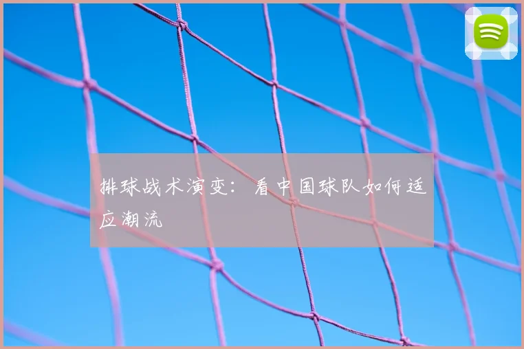 排球战术演变：看中国球队如何适应潮流