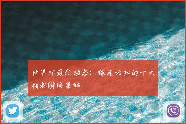 世界杯最新动态：球迷必知的十大精彩瞬间集锦